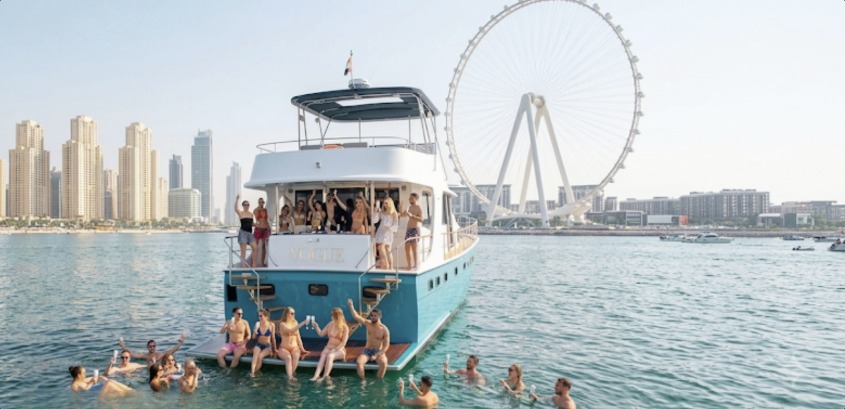 VOGUE private yacht in Dubai