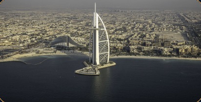 Fun Ride helicopter view of Dubai