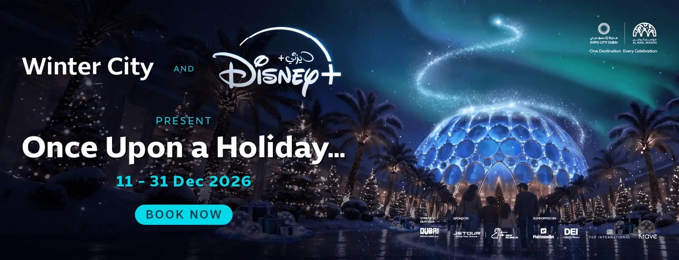 Winter City x Disney+ · Once Upon a Holiday at Al Wasl Plaza, Expo City
