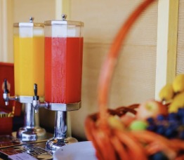 Breakfast served before the flight