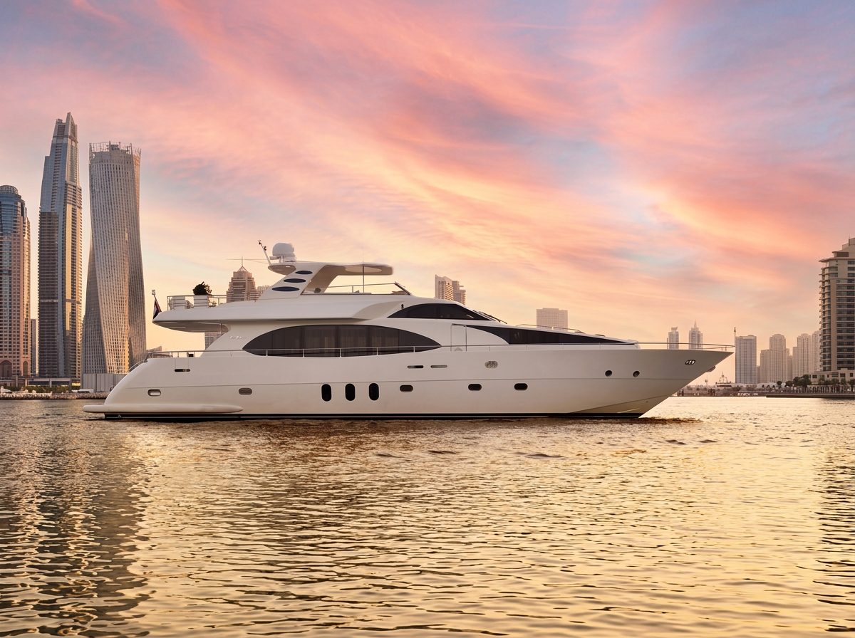 LUX90 + JACUZZI private yacht in Dubai