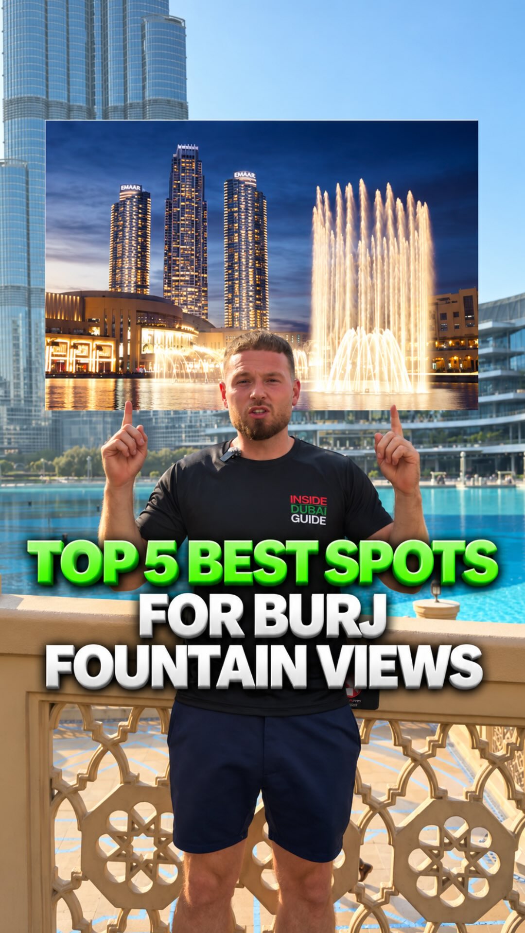 Top 5 Dubai Fountain Spots