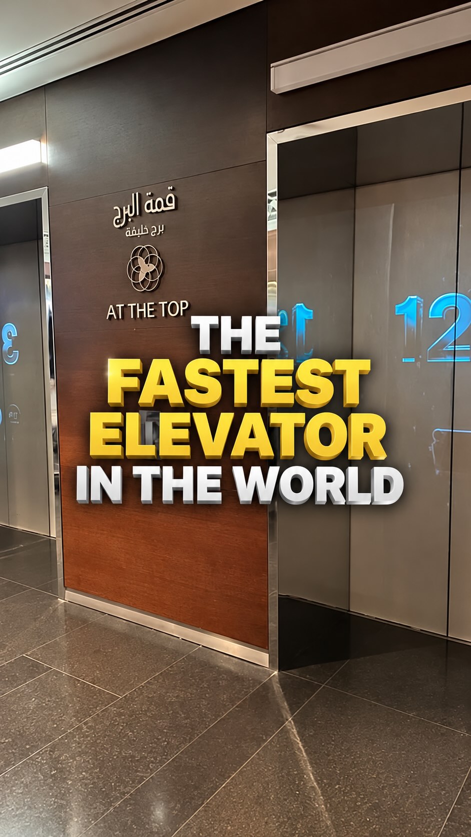 Burj Khalifa Record Elevator