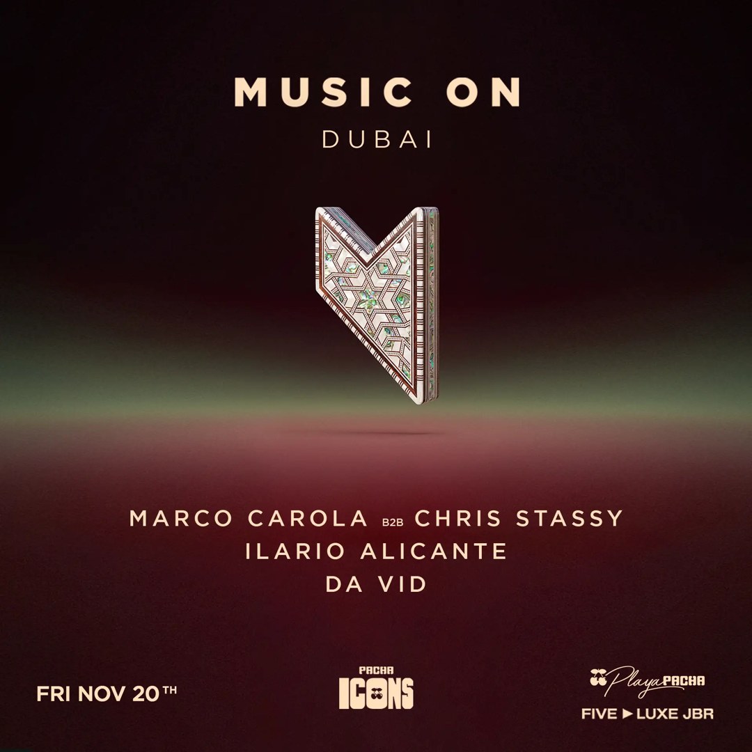 Marco Carola Presents Music On · Pacha ICONS poster