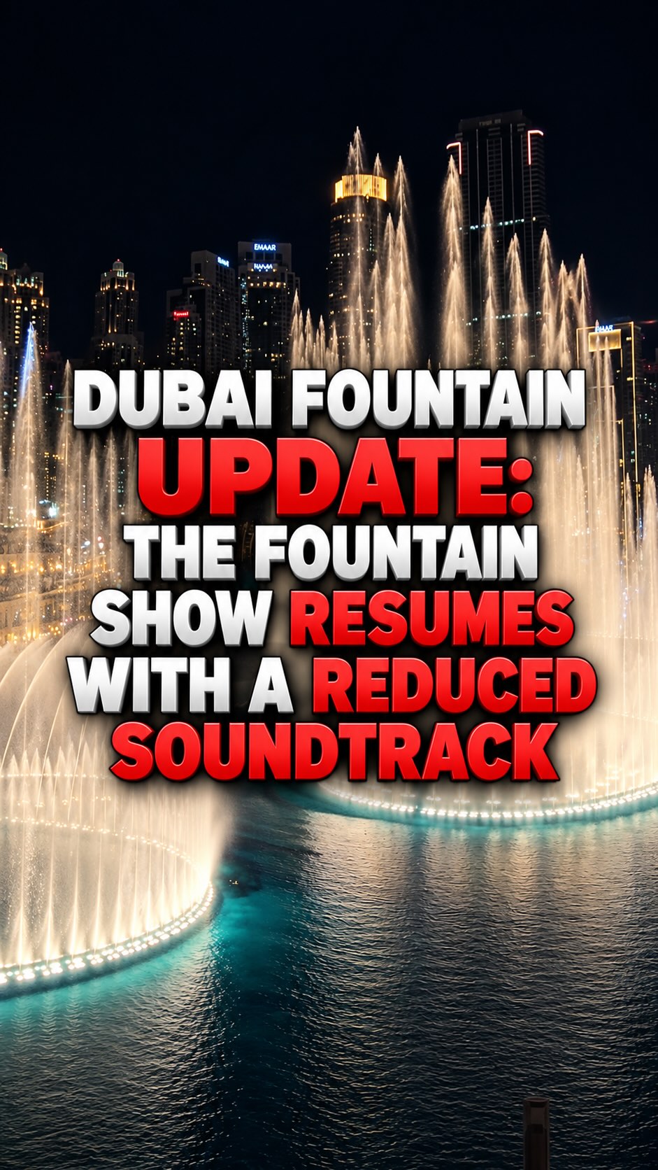 Dubai Fountain Update