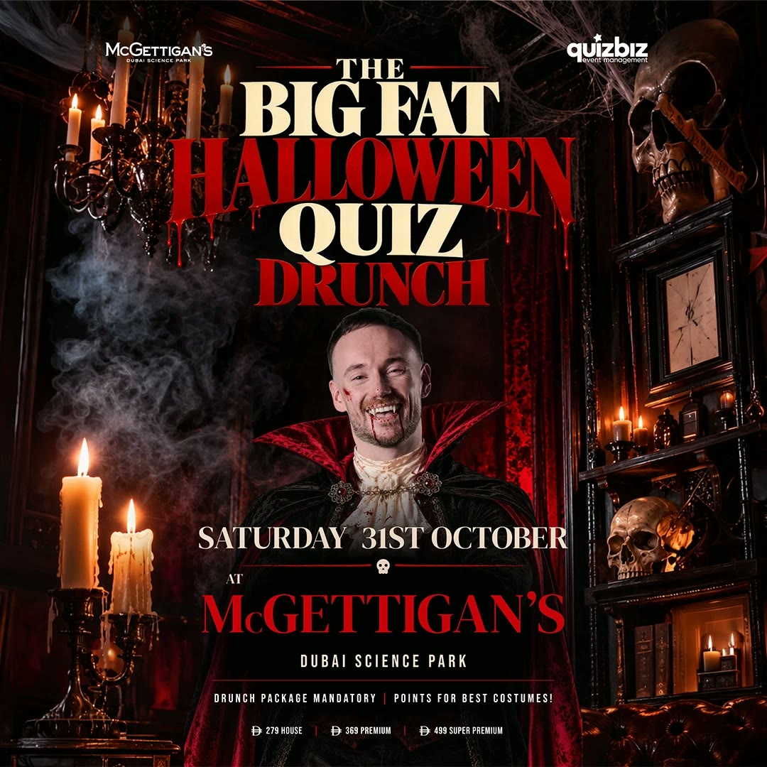 The Big Fat Halloween Quiz Drunch at McGettigan’s DSP