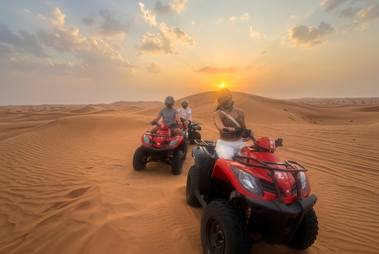 350CC Quads in Dubai desert, photo 2