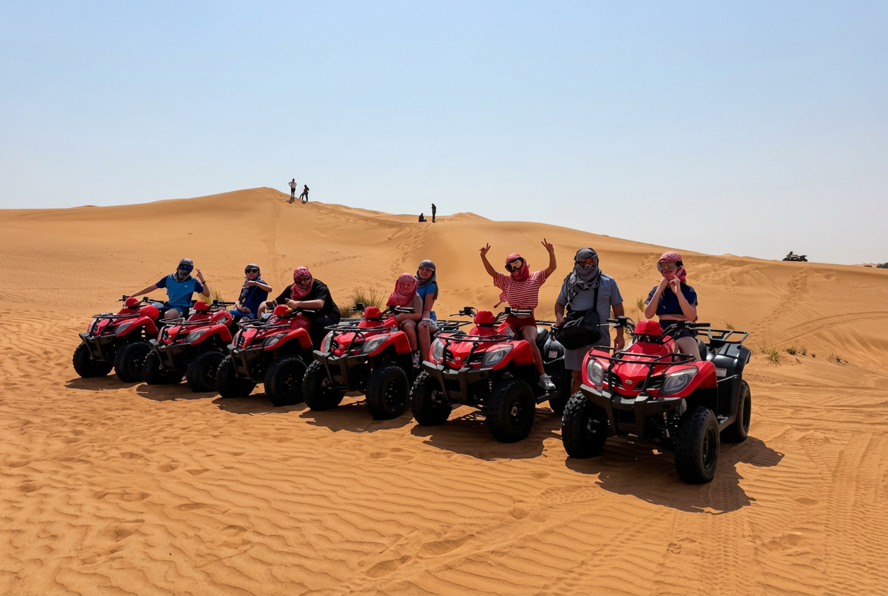 350CC Quads in Dubai desert, photo 4