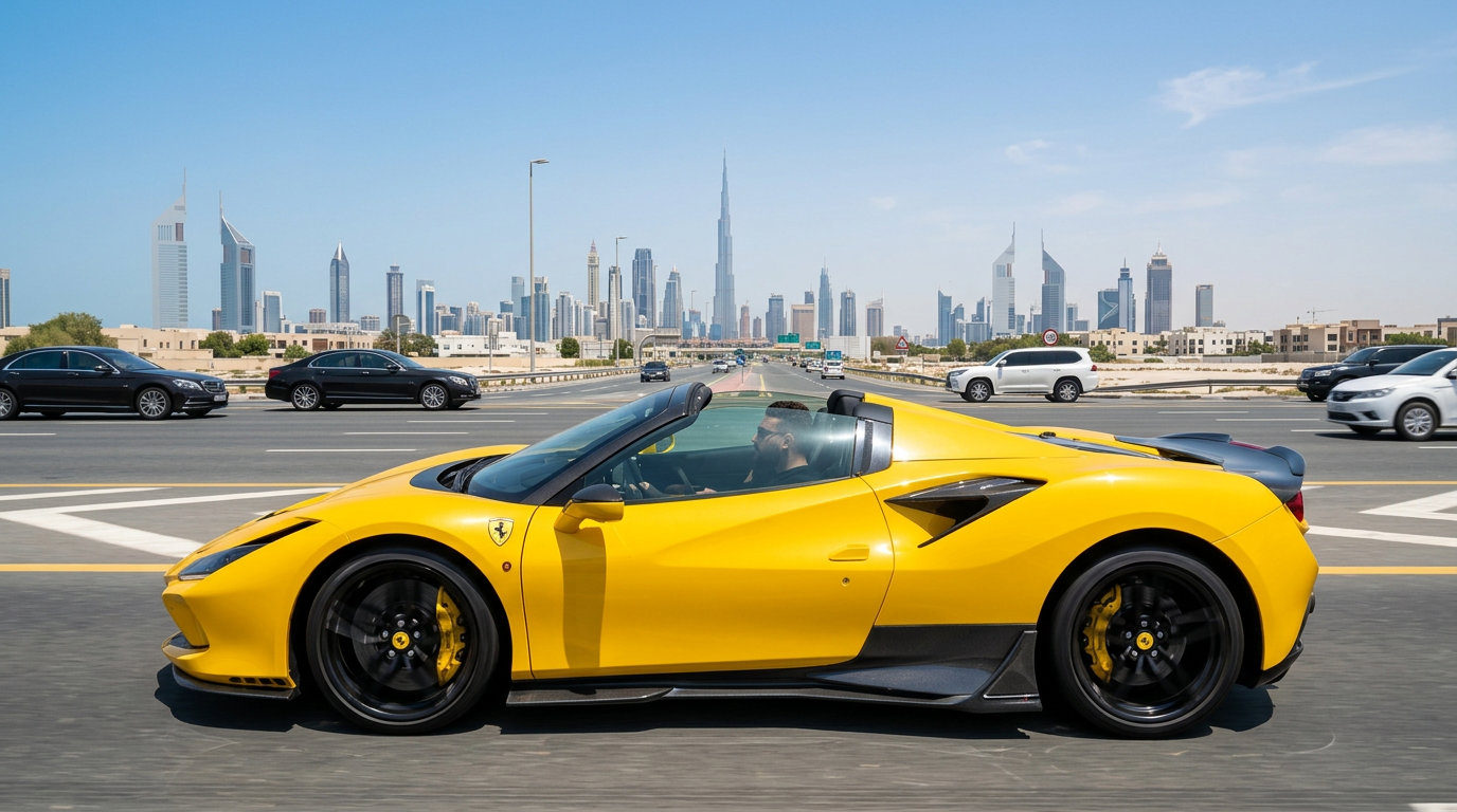 Supercar rental with Inside Dubai Guide