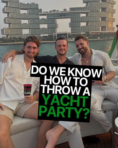 You don’t throw a yacht party like this…