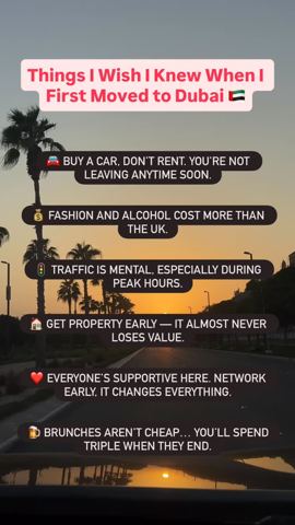 Things I Wish I Knew When I First Moved to Dubai