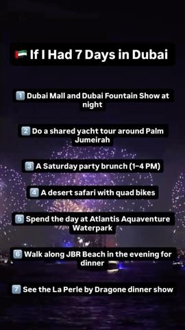 Why have I chosen these 7 experiences