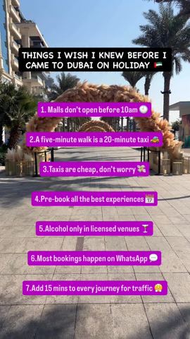 Things I wish I knew about Dubai before I came…