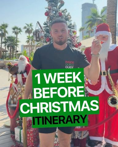 One week before Christmas Dubai feels extra…