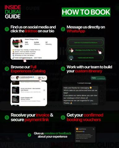 How booking with InsideDubaiGuide works