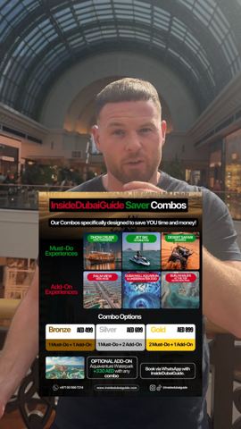 These are the Inside Dubai Guide Saver Combos