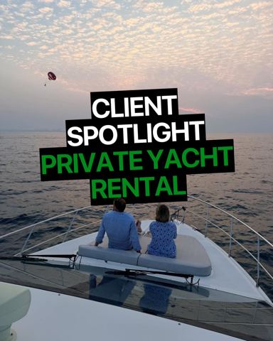 Client spotlight: private yacht rental…