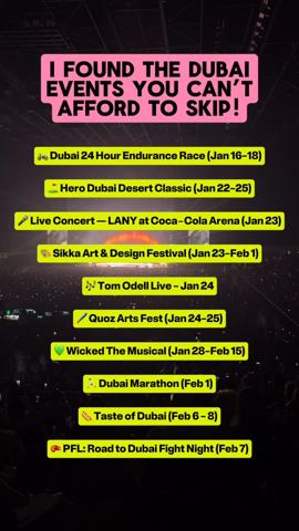 I’ve been counting down the days because Dubai…