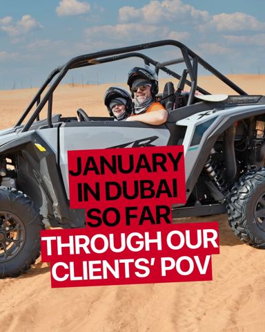 January in Dubai so far, through our clients’…