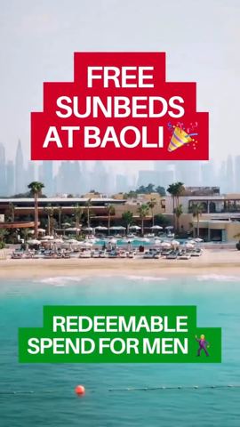 Fiiiiinalllyy free sunbeds at Baoli for the…