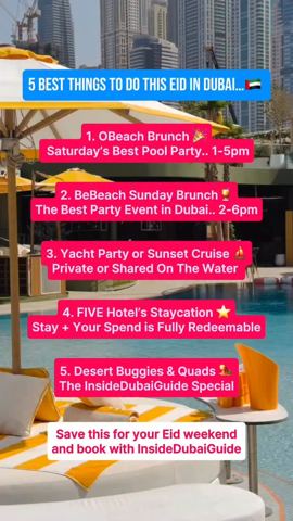 Eid deals in Dubai