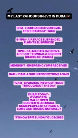 Dubai in the last 24 hours