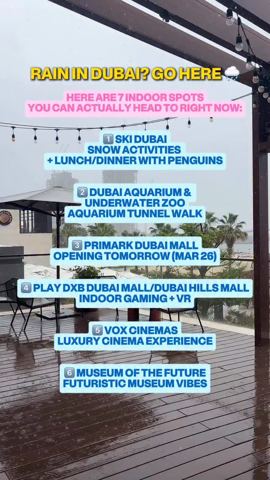 Rain in Dubai? Here’s exactly where to go