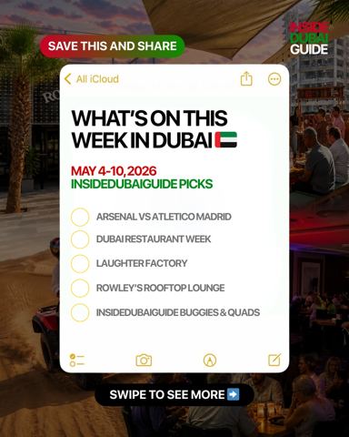 Dubai is stacked this week here’s what’s…