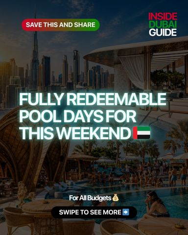 This Weekend - Fully Redeemable Pool Days In…