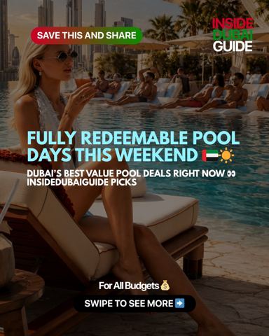 Dubai pool day season is fully underway