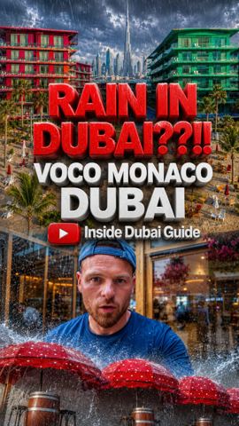 POV: Dubai even has its own rain and it’s one…