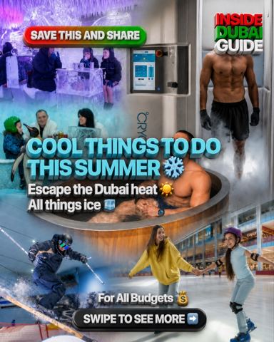 Beat the Dubai heat without leaving the city