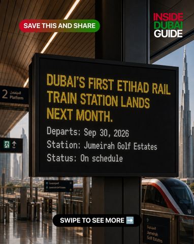 Dubai’s first Etihad Rail passenger station is…