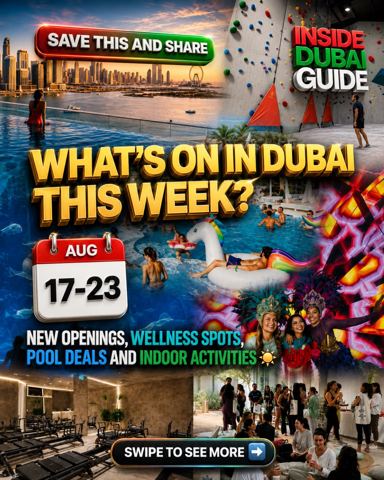Dubai this week is looking BUSY