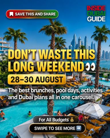 Dubai’s long weekend is sorted