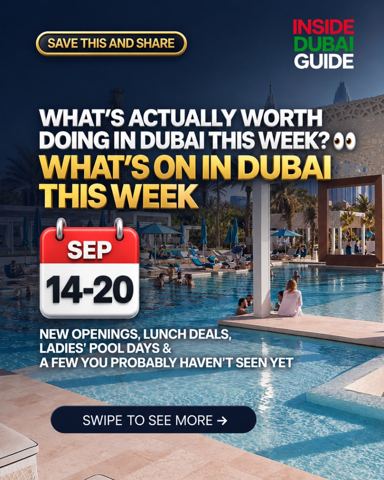 Dubai this week is giving us way too many…